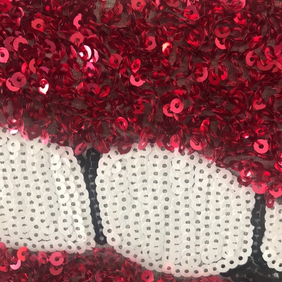 H&M shirt/Top with sequins 👄, size small,So soft - Picture 3 of 6